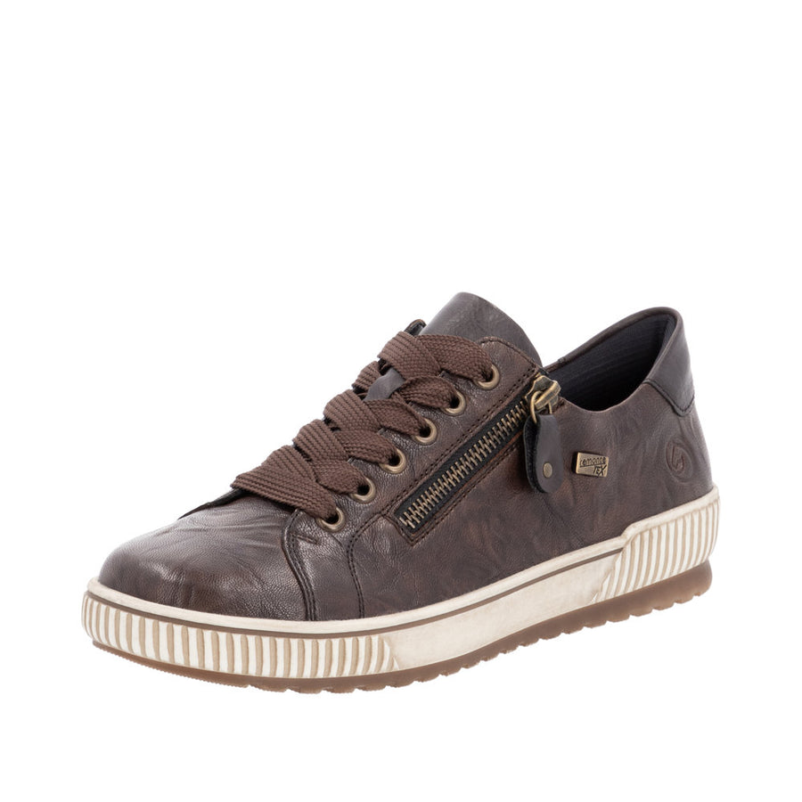 Remonte D0700-25 Brown Wide Fit Waterproof Casual Shoes