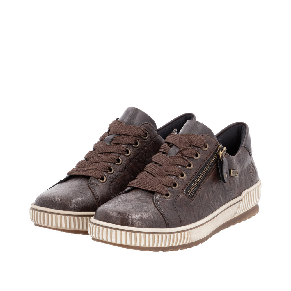 Remonte D0700-25 Brown Wide Fit Waterproof Casual Shoes