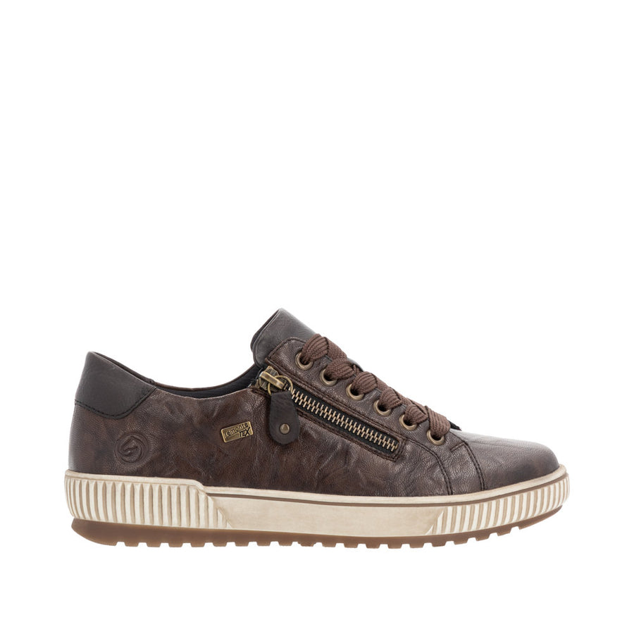 Remonte D0700-25 Brown Wide Fit Waterproof Casual Shoes