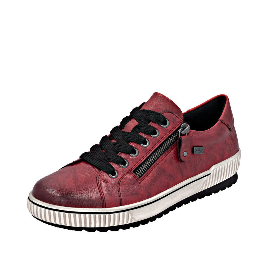 Remonte D0700-36 Burgundy Wide Fit Waterproof Casual Shoes