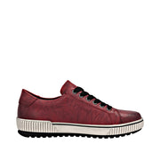 Remonte D0700-36 Burgundy Wide Fit Waterproof Casual Shoes