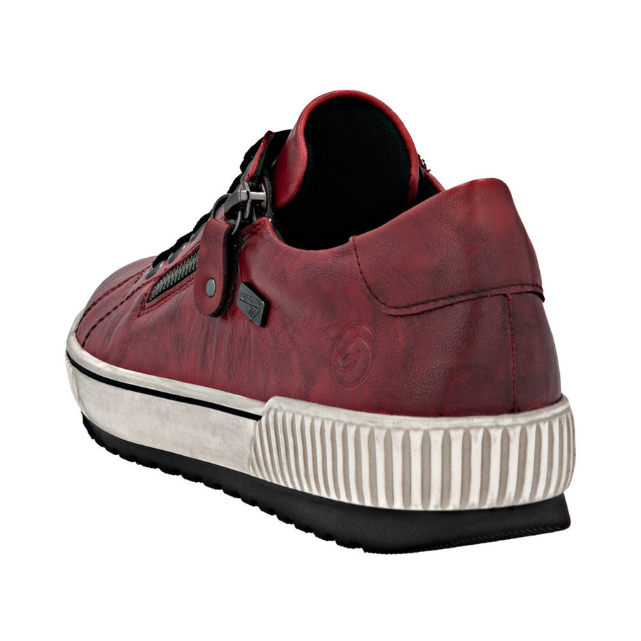 Remonte D0700-36 Burgundy Wide Fit Waterproof Casual Shoes