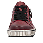 Remonte D0700-36 Burgundy Wide Fit Waterproof Casual Shoes