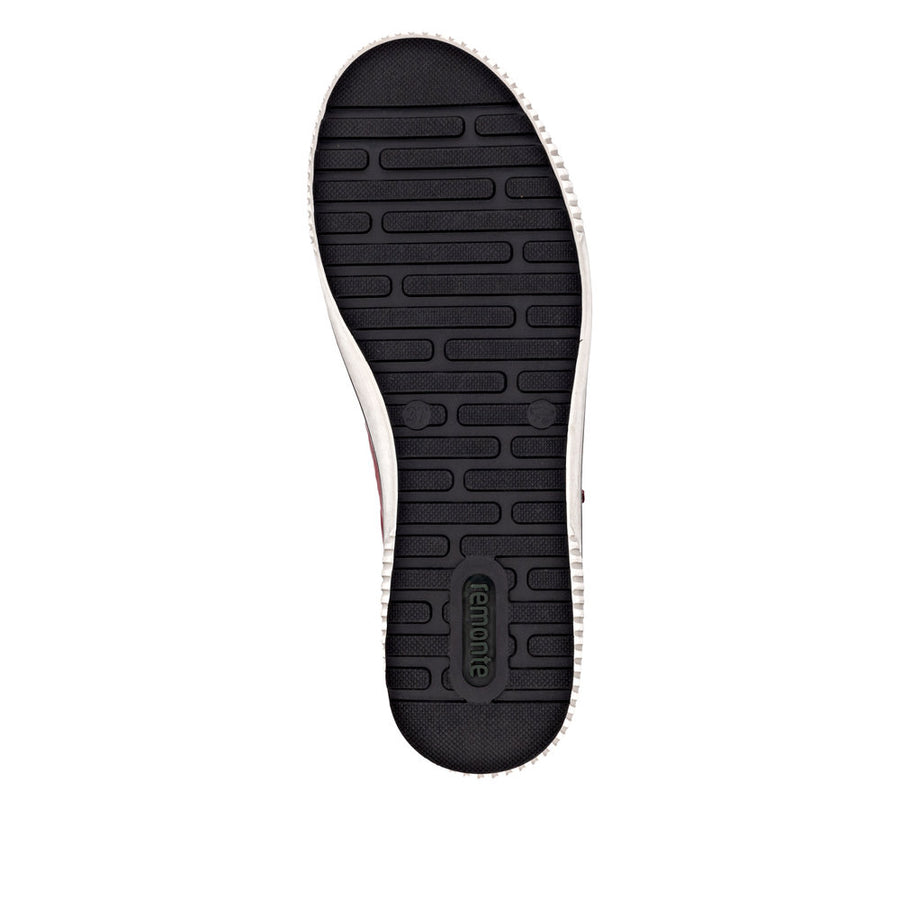 Remonte D0700-36 Burgundy Wide Fit Waterproof Casual Shoes