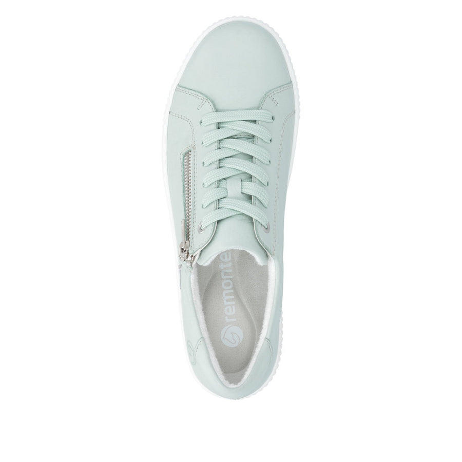 Remonte D0700-52 Green Lace Up/Zip Waterproof Sneaker