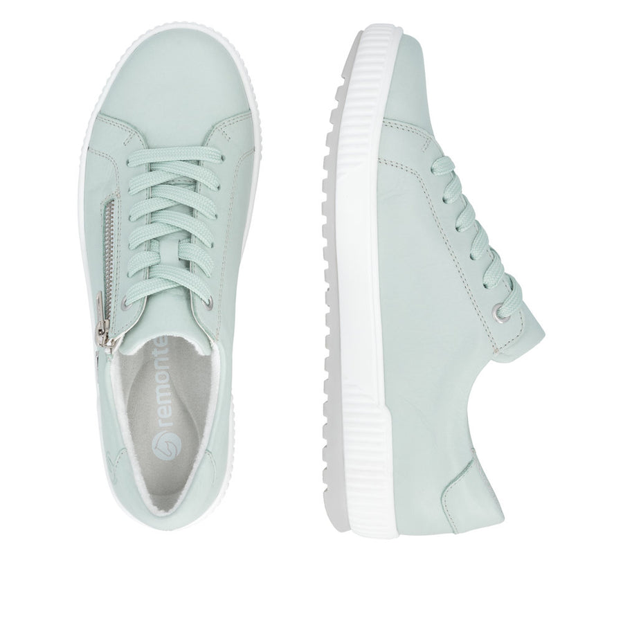 Remonte D0700-52 Green Lace Up/Zip Waterproof Sneaker