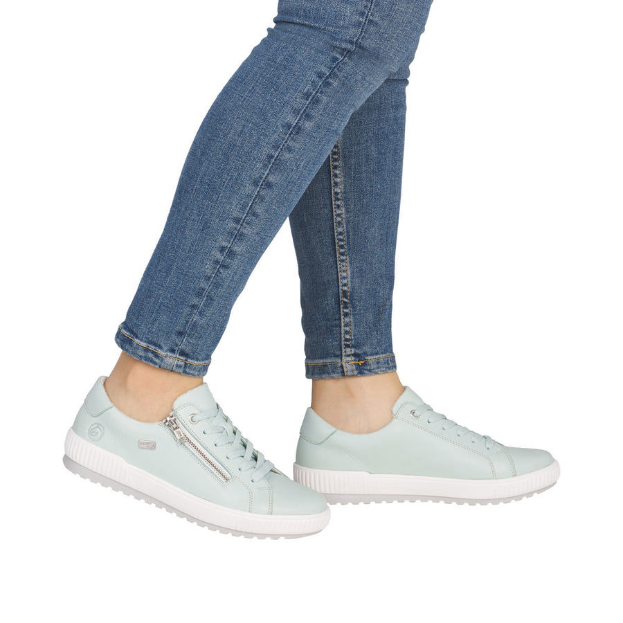 Remonte D0700-52 Green Lace Up/Zip Waterproof Sneaker