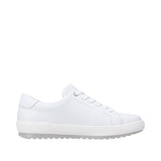 Remonte D0700-80 White Lace Up/Zip Waterproof Sneaker