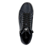 Remonte D0772-15 Navy Wide Fit Waterproof Zip & Lace Up Boots