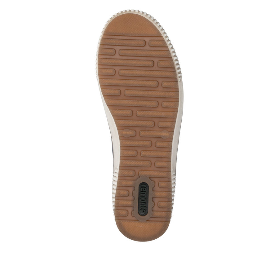 Remonte D0772-16 Waterproof Wide Fit Navy/Tan Boots