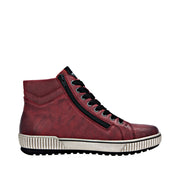 Remonte D0772-36 Red Wide Fit Waterproof Zip &  Lace Up Boots
