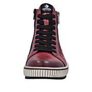Remonte D0772-36 Red Wide Fit Waterproof Zip &  Lace Up Boots