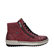 Remonte D0772-36 Red Wide Fit Waterproof Zip &  Lace Up Boots