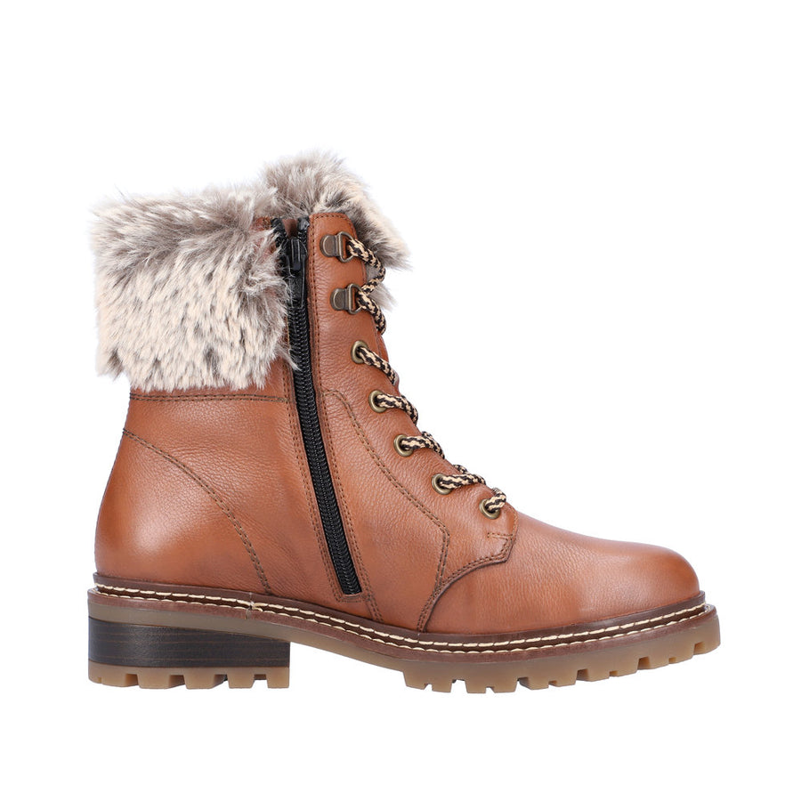 Remonte D0B74-24 Wide Fit Waterproof Brown Boots