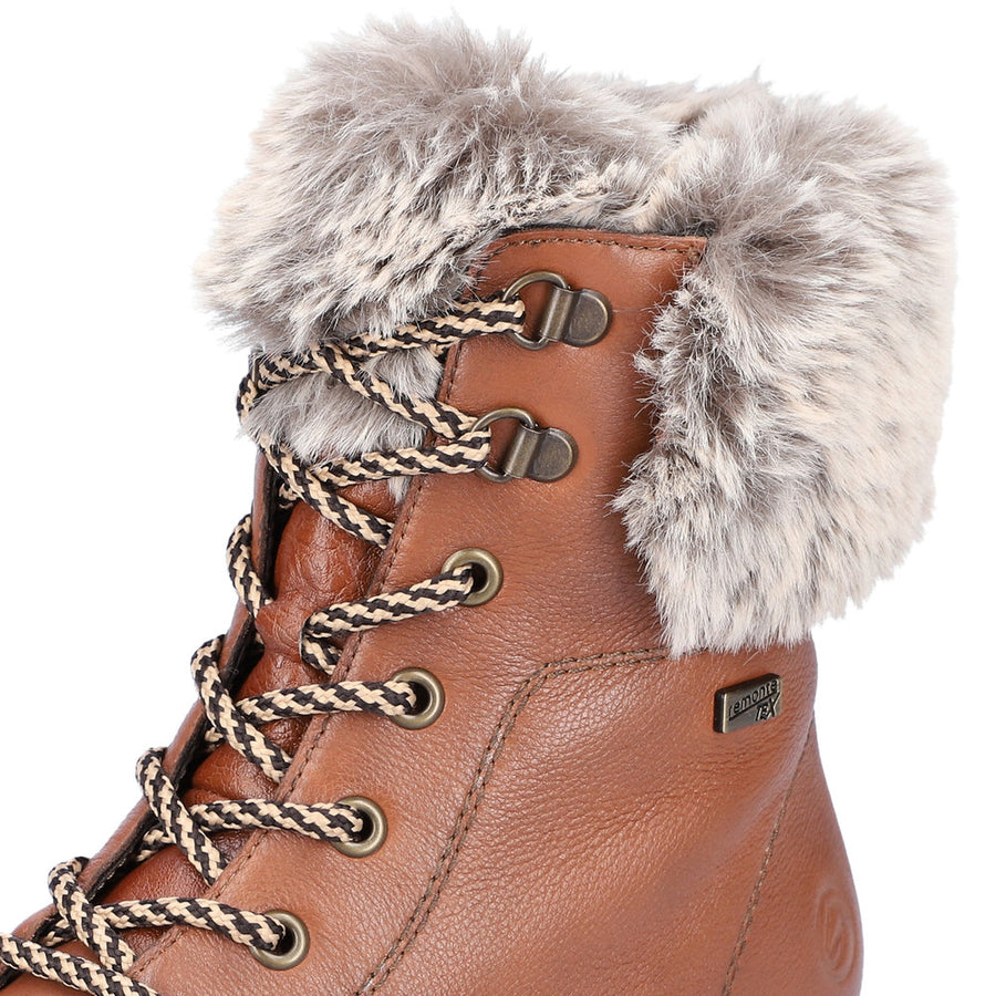 Remonte D0B74-24 Wide Fit Waterproof Brown Boots