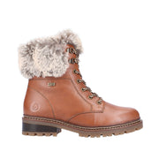 Remonte D0B74-24 Wide Fit Waterproof Brown Boots