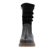 Remonte D0B80-00 Wide Fit Waterproof Wool Lined Black Boots