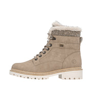 Remonte D0B81-20 Wide Fit Waterproof  Beige Boots