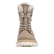 Remonte D0B81-20 Wide Fit Waterproof  Beige Boots