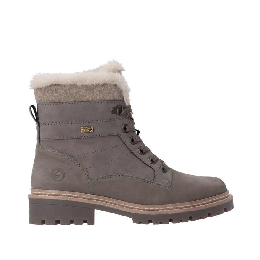 Remonte D0B81-42 Beige Wide Fit Waterproof Boots