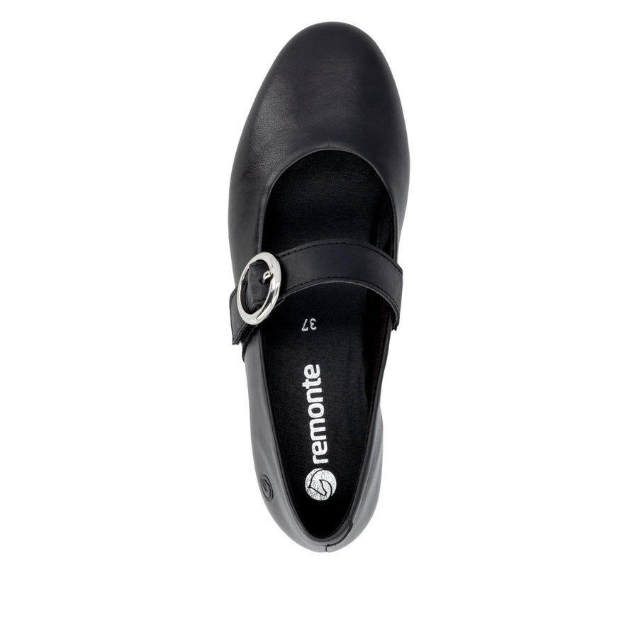 Remonte D0K14-00 Black Mary Jane Shoe