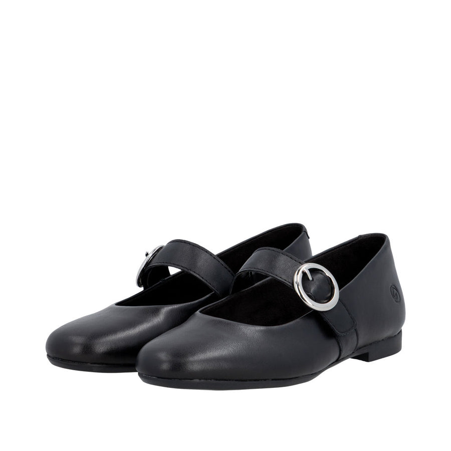 Remonte D0K14-00 Black Mary Jane Shoe