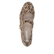 Remonte D0K14-90 Brown Leopard Print Mary Jane Shoe