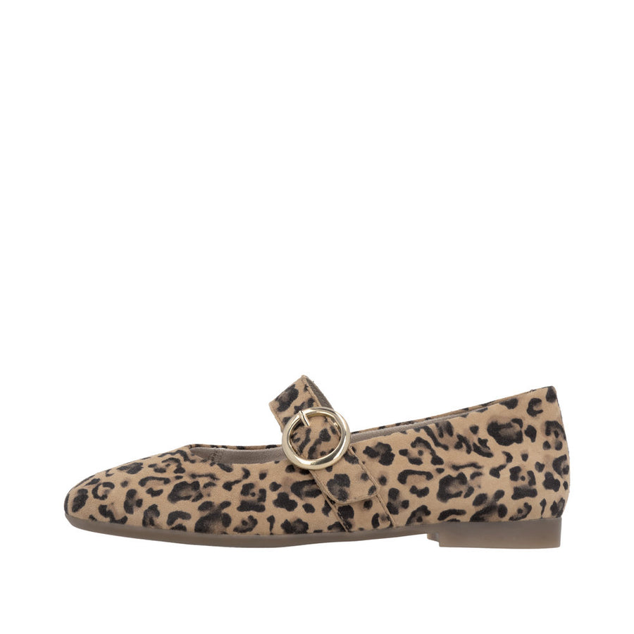 Remonte D0K14-90 Brown Leopard Print Mary Jane Shoe
