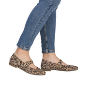 Remonte D0K14-90 Brown Leopard Print Mary Jane Shoe