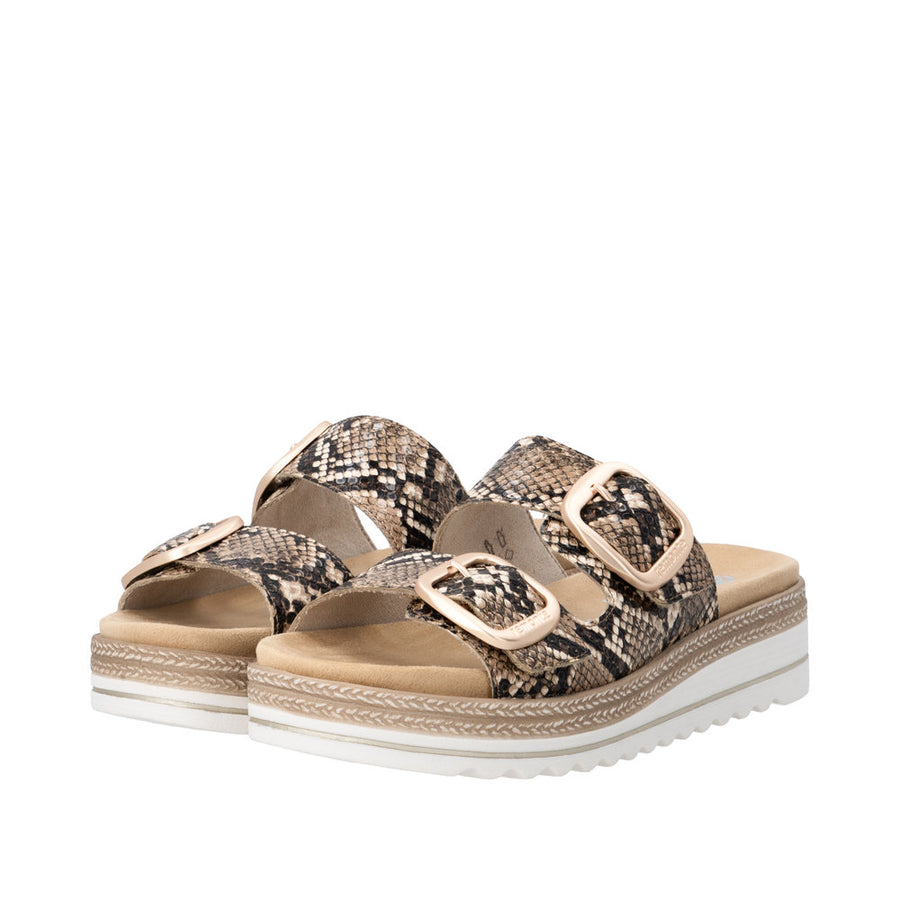 Remonte D0Q66-25 Brown Snake Slider Mule