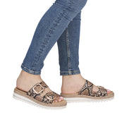 Remonte D0Q66-25 Brown Snake Slider Mule