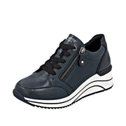 Remonte D0T03-15 Navy Wide Fit Wedge Shoes