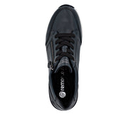 Remonte D0T03-15 Navy Wide Fit Wedge Shoes