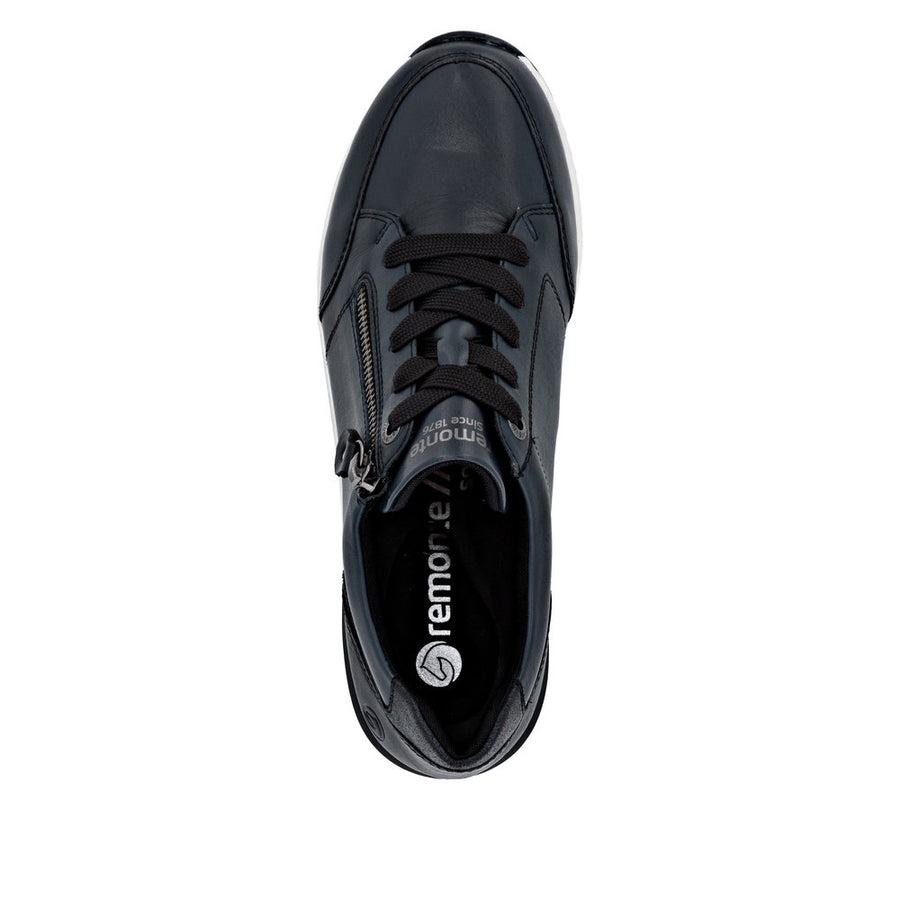 Remonte D0T03-15 Navy Wide Fit Wedge Shoes