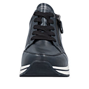 Remonte D0T03-15 Navy Wide Fit Wedge Shoes