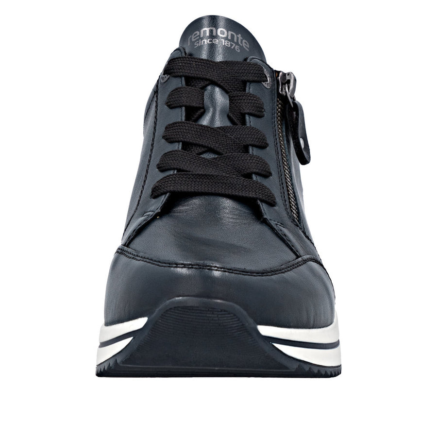 Remonte D0T03-15 Navy Wide Fit Wedge Shoes