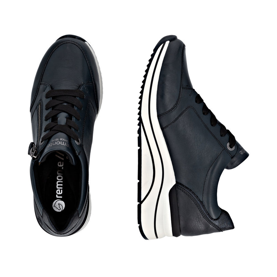 Remonte D0T03-15 Navy Wide Fit Wedge Shoes