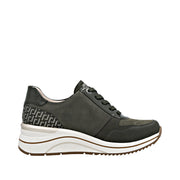 Remonte D0T16-54 Green Wide Fit Wedge Shoes