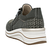 Remonte D0T16-54 Green Wide Fit Wedge Shoes
