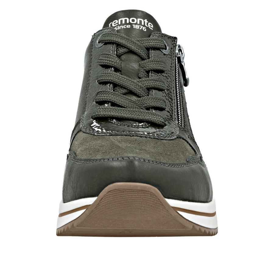 Remonte D0T16-54 Green Wide Fit Wedge Shoes