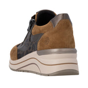 Remonte D0T23-24 Brown Wide Fit Wedge Sneakers