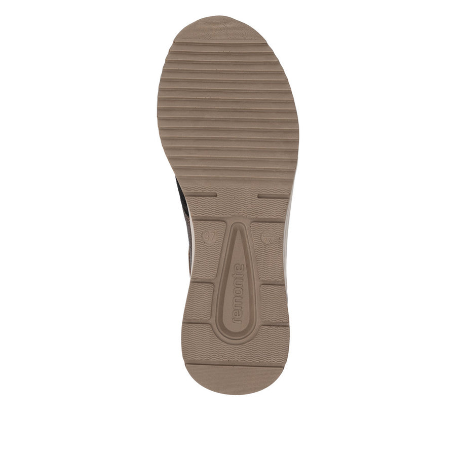 Remonte D0T23-24 Brown Wide Fit Wedge Sneakers
