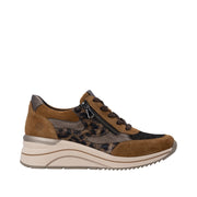 Remonte D0T23-24 Brown Wide Fit Wedge Sneakers