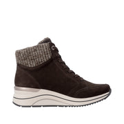 Remonte D0T77-25 Brown Wide Fit Waterproof Wedge Boots