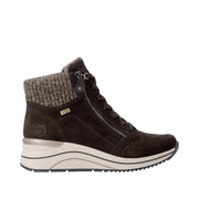 Remonte D0T77-25 Brown Wide Fit Waterproof Wedge Boots