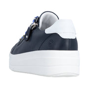 Remonte D1C06-14 Navy Lace Up/Zip Sneaker Wide Fit