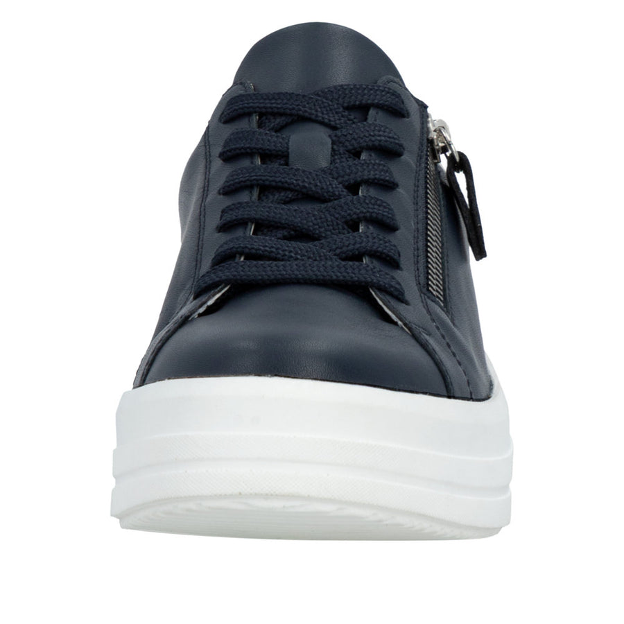 Remonte D1C06-14 Navy Lace Up/Zip Sneaker Wide Fit