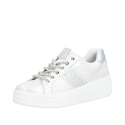 Remonte D1C10-90 Silver/White Lace Up Sneaker