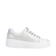 Remonte D1C10-90 Silver/White Lace Up Sneaker