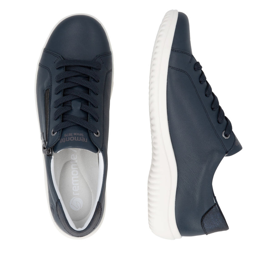 Remonte D1E03-15 Navy Lace Up Casual Shoe Wide Fit